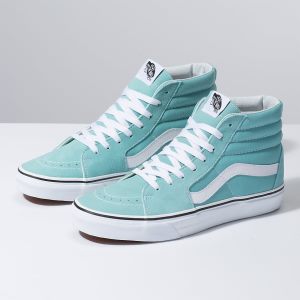 Vans Bayan Spor Ayakkabı Sk8-Hi Açık Turkuaz/Beyaz | 41405-450